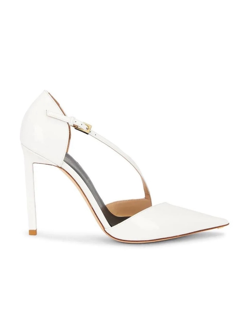 TOM FORD Patent Leather Pump in Optical White | Size 41 | $1,290 MSRP
